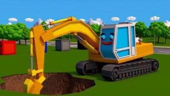挖掘机视频儿歌,快乐成长进行曲
